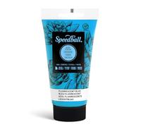 Speedball 75ml 2.5oz Water-Soluble Block Ink Fluorescent Blue, for Block Printing, Lino, Screen Printing, for Artists Kit