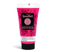 Speedball 75ml 2.5oz Water-Soluble Block Ink Fluorescent Hot Pink, for Block Printing, Lino, Screen Printing, for Artists