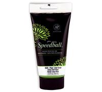 Speedball 75ml 2.5oz Water-Soluble Block Ink Fluorescent Lime Green, for Block Printing, Lino, Screen Printing, for Artists