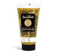 Speedball 75ml 2.5oz Water-Soluble Block Ink Gold, For Block Printing, Lino Printing, Screen Printing, For Artists Kit