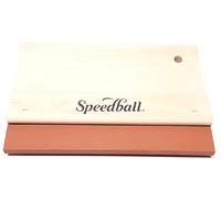 Speedball 8" Beige Graphic Squeegee Neoprene 70 Durometer, Short Print Run Applications, For Printing On Paper, Cardboard, Screen Lino Printing, Tool For Art & Craft Kit, Printing Ink
