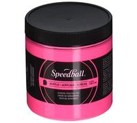 Speedball 8oz Acrylic Screen Printing Ink Hot Pink, Printmaking, Screen Printing, Starter Supplies For Artists Tools Kit