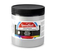 Speedball 8oz Acrylic Screen Printing Ink Silver, for Printmaking, Screen Printing, Starter Supplies for Artists Tools Kit