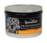 Speedball 8oz Professional Relief Ink Diarylide Yellow, For Block, Relief Printing, Linocut, Wood Cutting, Oil-Based