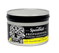 Speedball 8oz Professional Relief Ink Hansa Yellow Light, For Block, Relief Printing, Linocut, Wood Cutting, Oil-Based