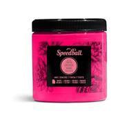 Speedball 8oz Water-Soluble Block Ink Fluorescent Magenta, for Block Printing, Lino Print, Screen Printing, for Artists Kit