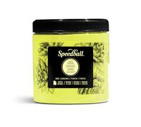 Speedball 8oz Water-Soluble Block Ink Fluorescent Yellow, for Block Printing, Lino Printing, Screen Printing, for Artists Kit