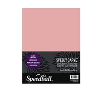 Speedball 9" x 11.75" Speedy-Carve Block Pink, For Block Printing, Stampers, Carving, Lino Blocks, Craft Art Tools For Tool Kit