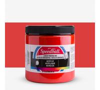 Speedball : Acrylic Screen Printing Ink : 8oz (236.5ml) : Fire Red