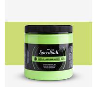 Speedball : Acrylic Screen Printing Ink : 8oz (236.5ml) : Fluorescent Lime Green