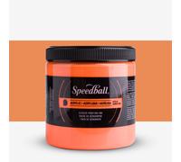 Speedball : Acrylic Screen Printing Ink : 8oz (236.5ml) : Fluorescent Orange