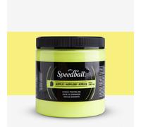 Speedball : Acrylic Screen Printing Ink : 8oz (236.5ml) : Fluorescent Yellow