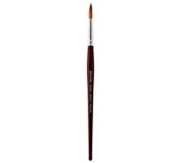 Speedball Art Products Escoda Prado Series Artist Watercolor & Acrylic Short Handle Round Paint Brush, Size 6, Synthetic Sable