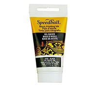 Speedball Black Oil Ink, 1.25 oz, Bottle