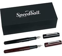 Speedball Calligraphy Fountain Dip Pen Gift Set, 2 Fountain Pens, 2 Nibs, 2 Ink Cartridges, Calligraphy, Writing, Lettering, Art, Craft, Artists, Hobbyists, Enthusiasts