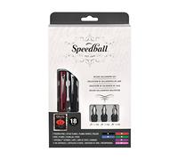 Speedball Calligraphy Fountain Dip Pen Set, 2 Fountain Pens, 3 Nibs, 12 Ink Cartridges, Speedball Textbook, Calligraphy, Writing, Lettering, Art, Craft, Artists, Hobbyists, Enthusiasts