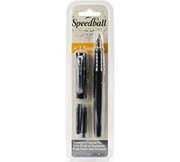 Speedball Calligraphy Fountain Pen 1.5mm Nib, Metal Steel, For Calligraphers, Writing, Creative Lettering, Hobbyists, Fine Artists, Rounded Tip Nibs, Easy Flowing Ink, Stationery Handwriting Supplies
