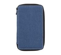 Speedball Canvas Pencil And Accessory Case, 24 Pencil Capacity, Denim, Organiser Pen, Marker, Pencil Case, For Home, School, Art Studio, Travel Art, Stationery Set Essential, Boys, Girls