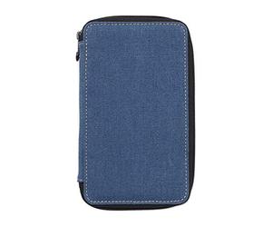 Speedball Canvas Pencil And Accessory Case, 24 Pencil Capacity, Denim, Organiser Pen, Marker, Pencil Case, For Home, School, Art Studio, Travel Art, Stationery Set Essential, Boys, Girls