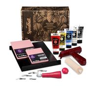 Speedball Deluxe Block Printing Fabric Kit, Includes All Tools To Get Started With Block Printing Lino Cutting, Super Kit