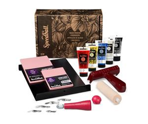 Speedball Deluxe Block Printing Fabric Kit, Includes All Tools To Get Started With Block Printing Lino Cutting, Super Kit