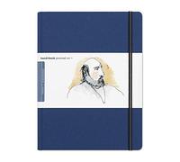 Speedball Drawing Journal Book 10.5 x 8.25 Large Portrait Ultrmarine Blue, Art Sketch Paper For Pen, Ink, Pencil, Markers, For Adult, Kid