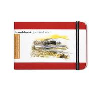 Speedball Drawing Journal Book 3.5 x 5.5 Landscape Vermilion Red, Art Sketch Paper For Pen, Ink, Pencil, Markers, For Adult, Kid