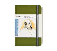 Speedball Drawing Journal Book 3.5 x 5.5 Portrait Cadmium Green, Art Sketch Paper For Pen, Ink, Pencil, Markers, For Adult, Kid