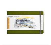 Speedball Drawing Journal Book 5.5 x 8.25" Landscape Cadmium Green, Art Sketch Paper For Pen, Ink, Pencil, Markers, For Adult, Kid
