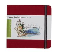 Speedball Drawing Journal Book 5.5 x 8.25 Landscape Vermilion Red, Art Sketch Paper For Pen, Ink, Pencil, Markers, For Adult, Kid