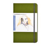 Speedball Drawing Journal Book 5.5 x 8.25" Large Portrait Cadmium Green, Art Sketch Paper For Pen, Ink, Pencil, Markers, For Adult, Kid
