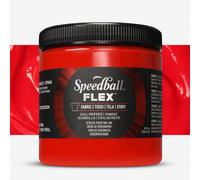 Speedball Flex Screen Printing Fabric Ink Chili Pepper 8oz, for Home Decor, Bags, T Shirt, Essential for Artists Craft Kit