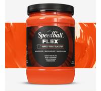 Speedball Flex Screen Printing Fabric Ink Mandarin 32oz, for Home Decor, Bags, T Shirt, Essential for Artists Craft Kit