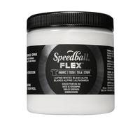 Speedball Flex Screen Printing Fabric Ink Alpine White 8oz, for Home Decor, Bags, T Shirt, Essential for Artists Craft Kit