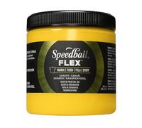 Speedball Flex Screen Printing Fabric Ink Canary 8oz, for Home Decor, Bags, T Shirt, Essential for Artists Craft Kit