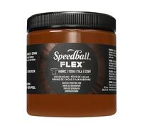 Speedball Flex Screen Printing Fabric Ink Cocoa Bean 8oz, for Home Decor, Bags, T Shirt, Essential for Artists Craft Kit