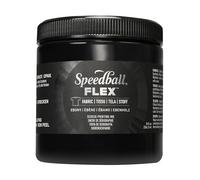 Speedball Flex Screen Printing Fabric Ink Ebony 8oz, for Home Decor, Bags, T Shirt, Essential for Artists Craft Kit