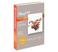 Speedball Fluid 100 Cold Press Watercolour Block 4 x 6 100% Rag Cotton Paper that is Gelatin-Sized, 300gsm Sheets / 140lb