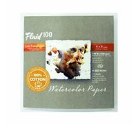 Speedball Fluid 100 Cold Press Watercolour Block 6 x 6 100% Rag Cotton Paper that is Gelatin-Sized, 300gsm Sheets / 140lb