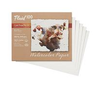 Speedball Fluid 100 Hot Press Watercolour Pochettes 8 x 10, White, Painting, Paper Sketchbook, Watercolor Pad, Art Supplies
