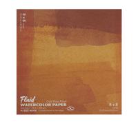 Fluid Watercolor Paper 880088 140LB Cold Press 8 x 8 Block, 15 Sheets