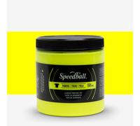 Speedball : Fluorescent Fabric Screen Printing Ink : 8oz : Yellow