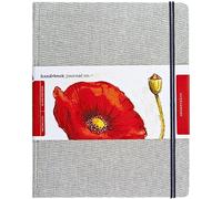 Speedball Linen Watercolour Journal 300gsm, Grand Portrait, White, 10.5 x 8.25, For Painting, Drawing, Students, Artists, Journaling