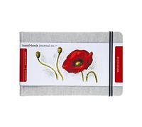 Speedball Linen Watercolour Journal 300gsm, Large Landscape, White, 5.2.5 x 8.25, For Painting, Drawing, Students, Artists, Journaling