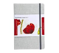 Speedball Linen Watercolour Journal 300gsm, Large Portrait, White, 8.25 x 5.5", For Painting, Drawing, Students, Artists, Journaling
