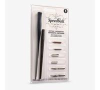 Speedball Mapping Pen Set, 2 Pen Holders, 6 Pen Nib Tips, For Ink Drawing, Drafting, Mapping, Mechanical Drawing, Writing Pens, Accessories Supplies