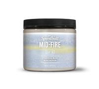 Speedball Mid-Fire Glaze, Blue, 16 Ounce Jar for Pottery and Ceramics