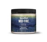 Speedball Mid-Fire Glaze, Blue Moss, 16 Ounce Jar for Pottery and Ceramics