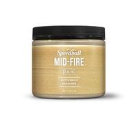 Speedball Mid-Fire Glaze, Buttermilk, 16 Ounce Jar for Pottery and Ceramics