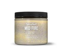Speedball Mid-Fire Glaze, Champagne Quartz, 16 Ounce Jar for Pottery and Ceramics